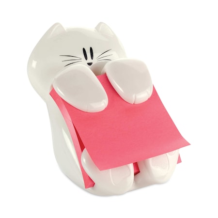Post-It Dispenser, Pop-Up, Cat, White CAT330